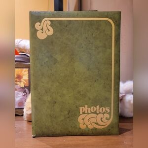 Vintage Green & Gold Photo Album